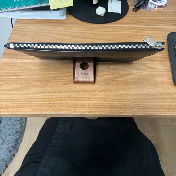 SAINT LAURENT Embossed Leather pouch - Picture 4 of 7